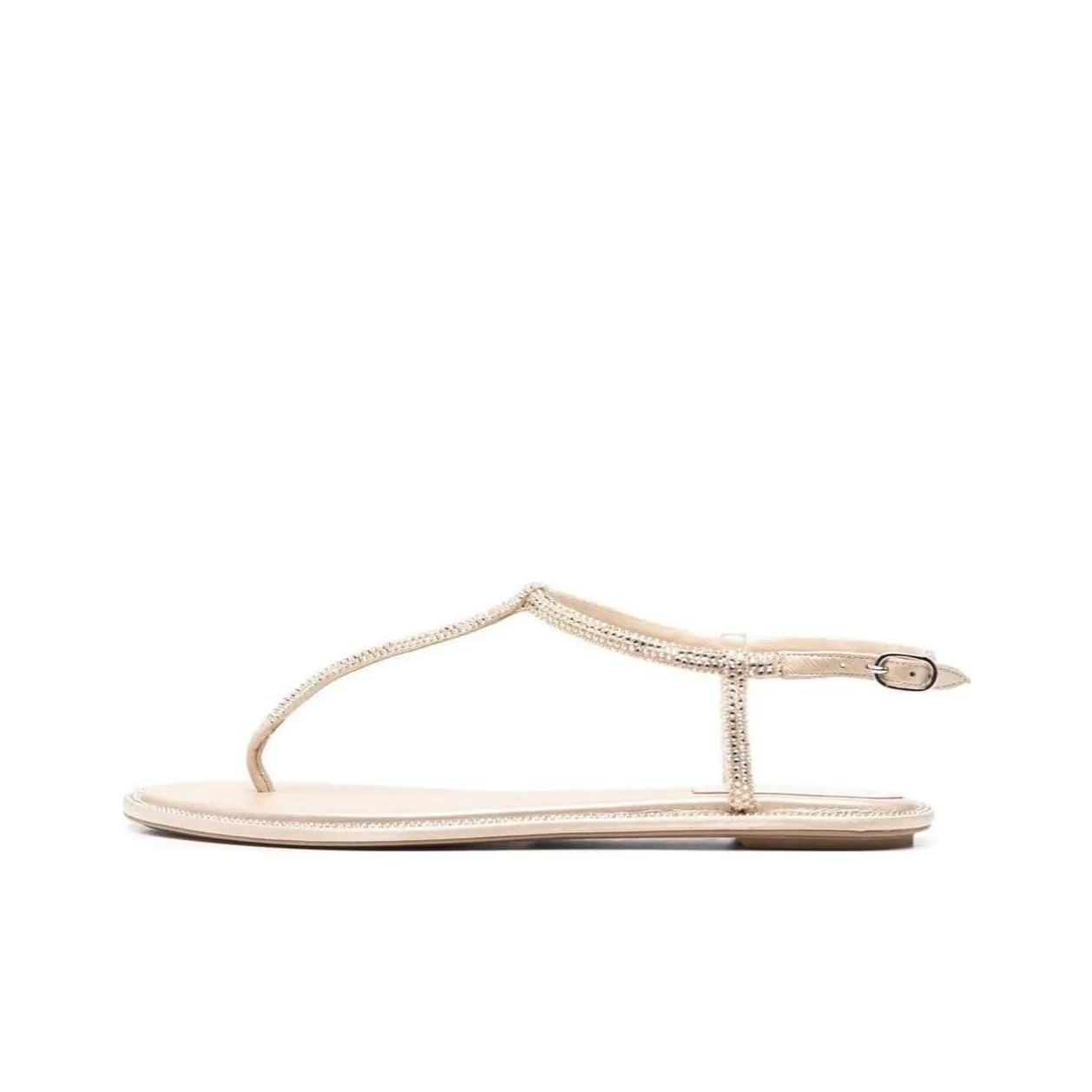 René Caovilla Diana Crystal embellished Flat Sandals Women's