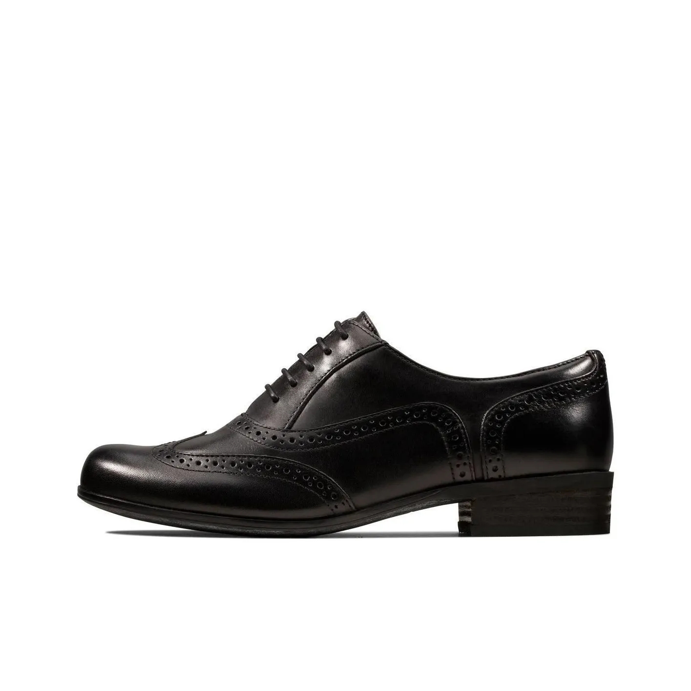 Clarks Casual Leather Shoes Women's Low Top Black