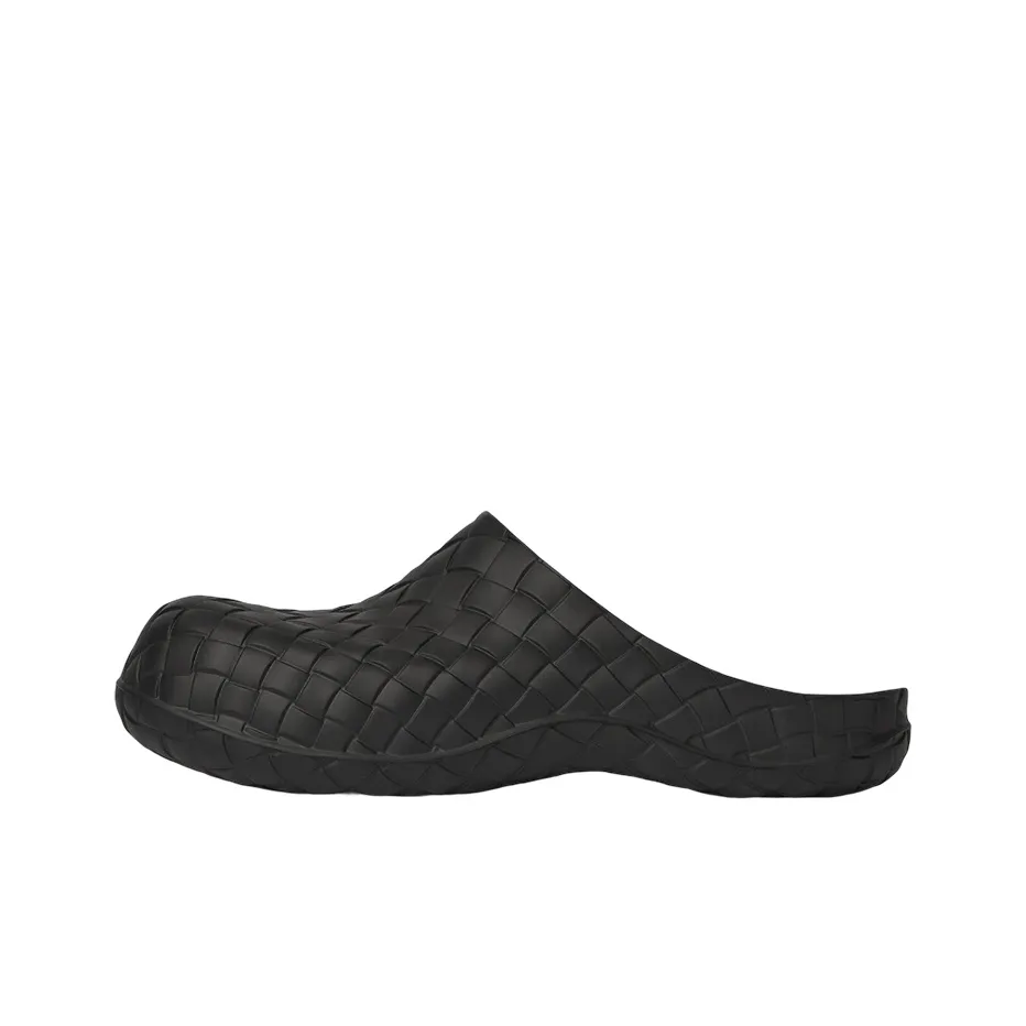 Bottega Veneta Beebee Wrap toe Slippers Men's Black