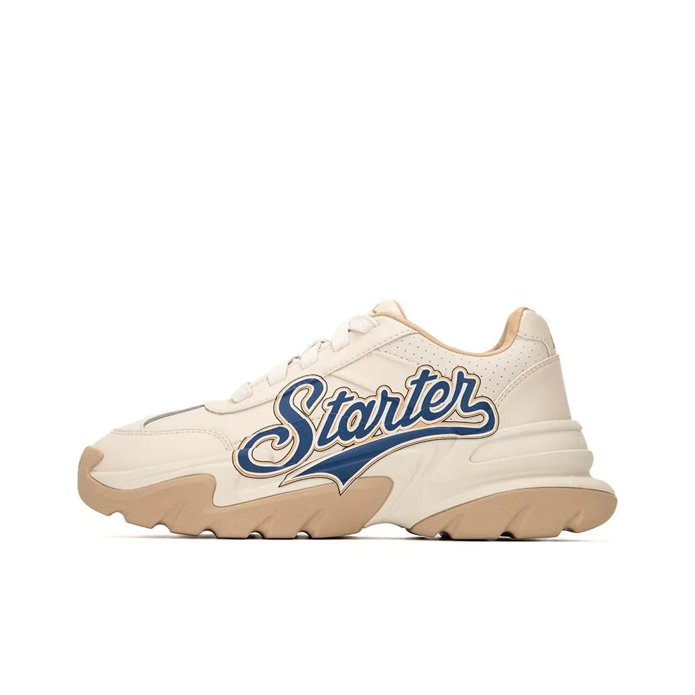STARTER Anti Slip Wear Resistant Breathable Lightweight Low Top Casual Shoes Men's White Umber