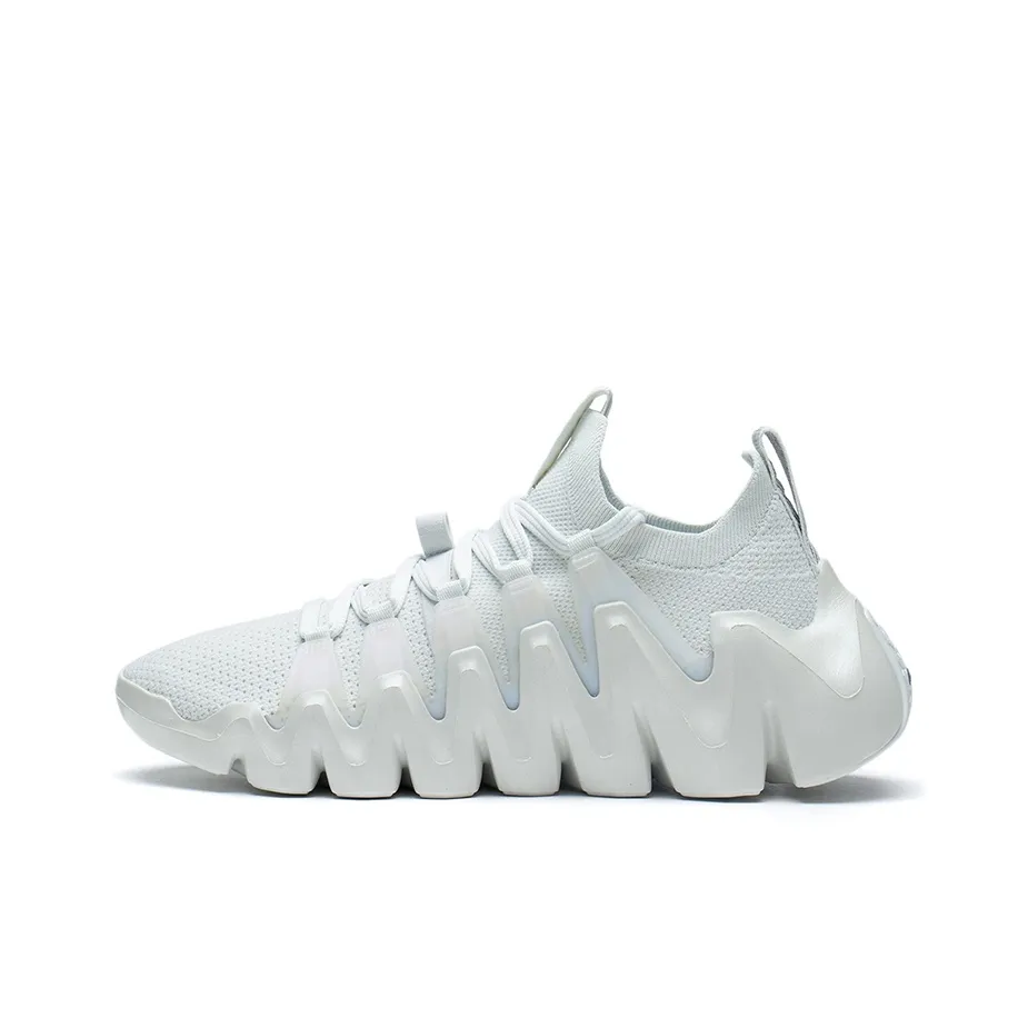 LiNing Phantom Stab Cushioning Anti Slip Wear Resistant Breathability Low Top Sports Casual Shoes Men's Frost White