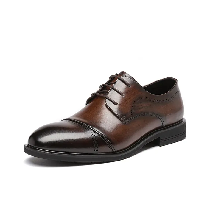 Dignitaries Dress Shoes Unisex Low Top Black/Brown