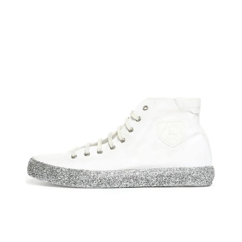 SAINT LAURENT Stylish Skateboarding Shoes Men's White