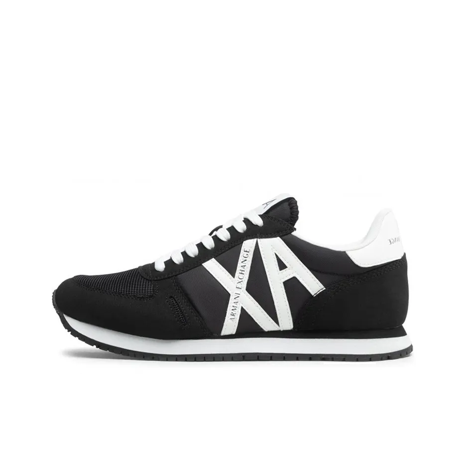 ARMANI EXCHANGEAE Low Top Sports Casual Shoes Men's Black