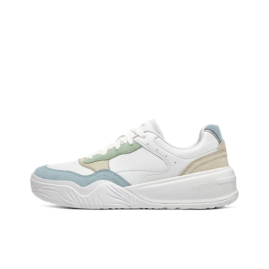 Skechers Denali Shoes 'White Blue' Women's