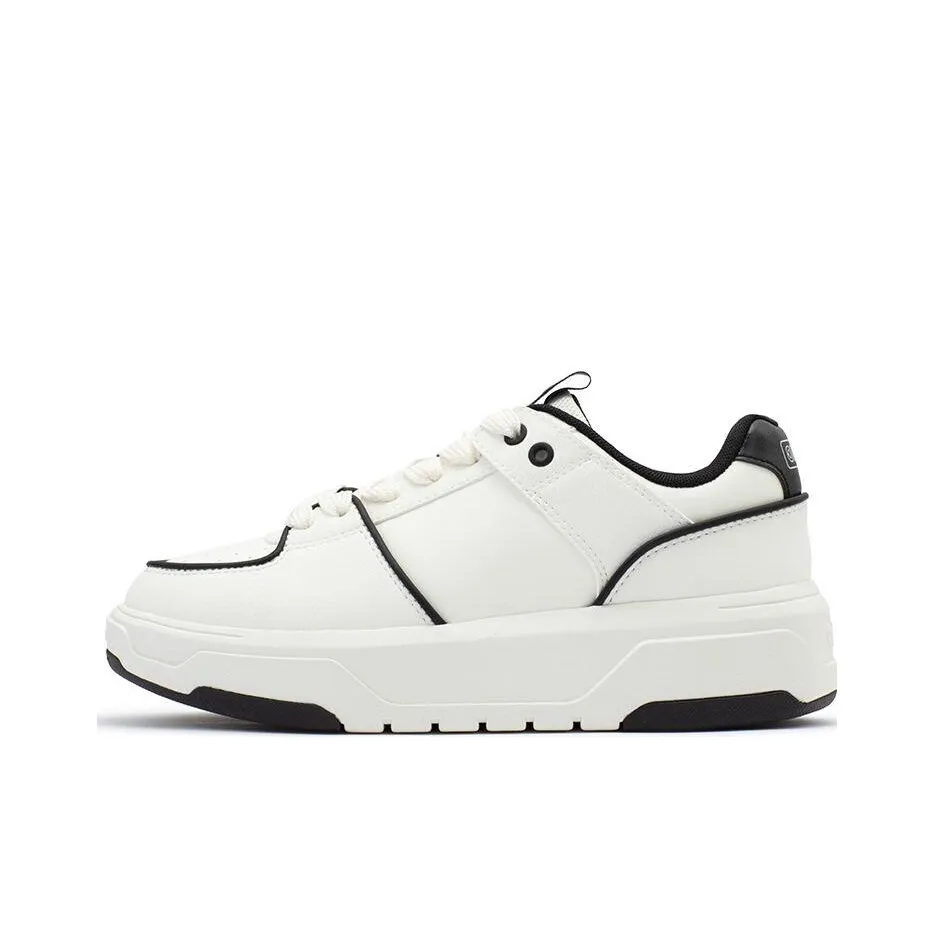 361° Противоскользящие устойчивые к истиранию низкие топовые скейтбордические кроссовки Женские Белые