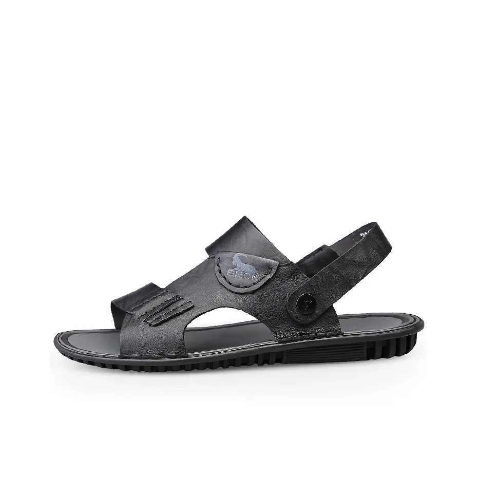 BECK Beach Sandals Men's Black/Gray