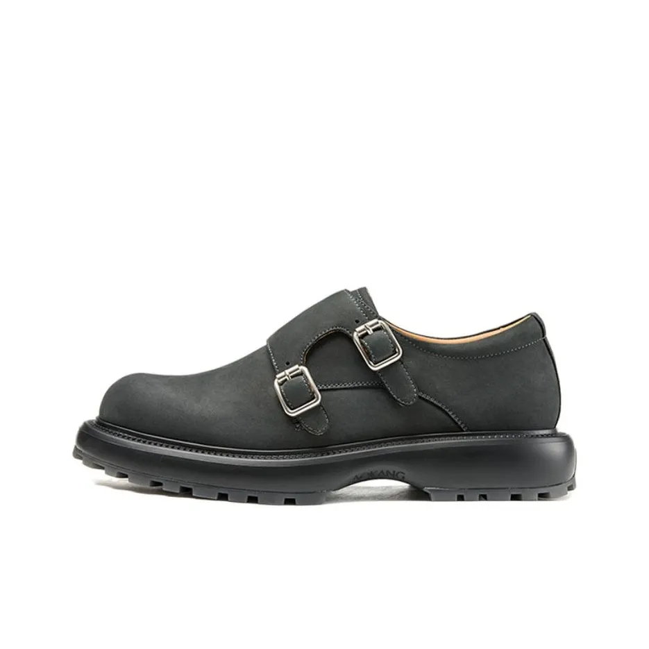 AOKANG Dress Shoes Men's Dark Gray