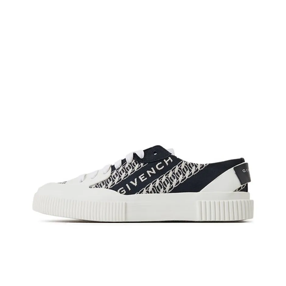 Givenchy Women's Tennis Light Sneaker 'Chain Logo - Navy'