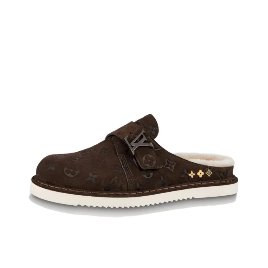 LOUIS VUITTON Lv Easy Mules 'Brown Monogram' Women's