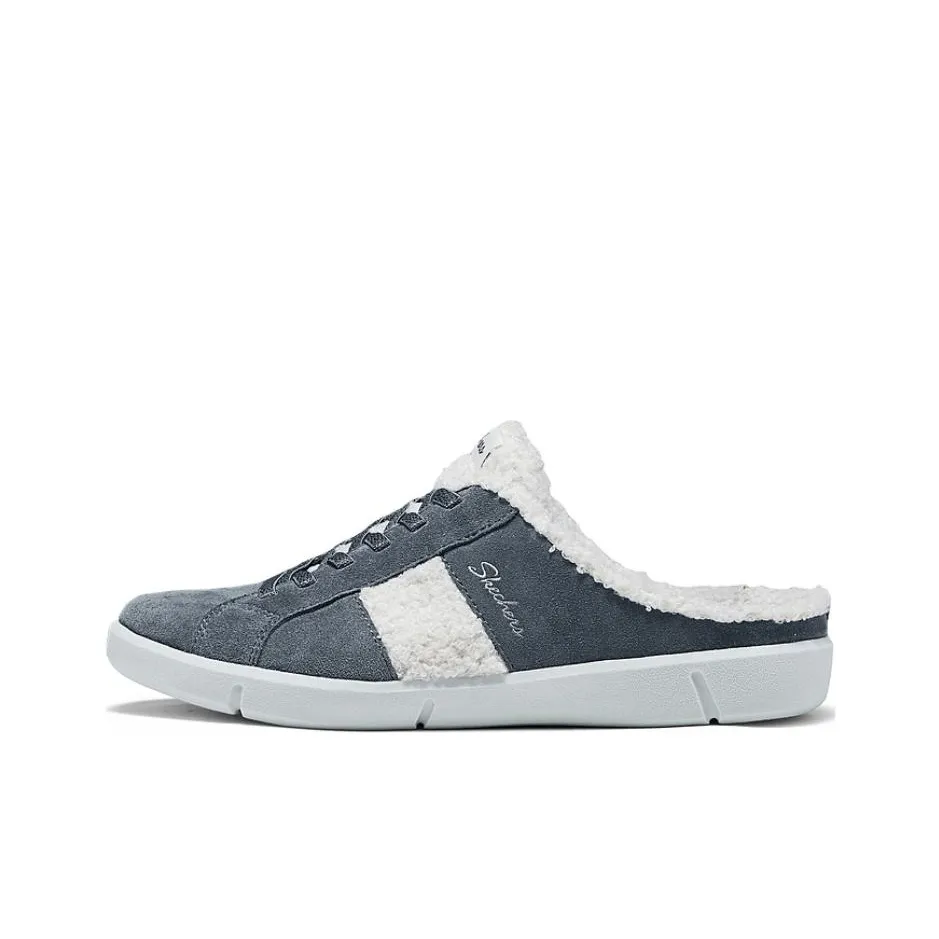 Skechers BREEZE ST Closed Toe Slippers Women's Gray White