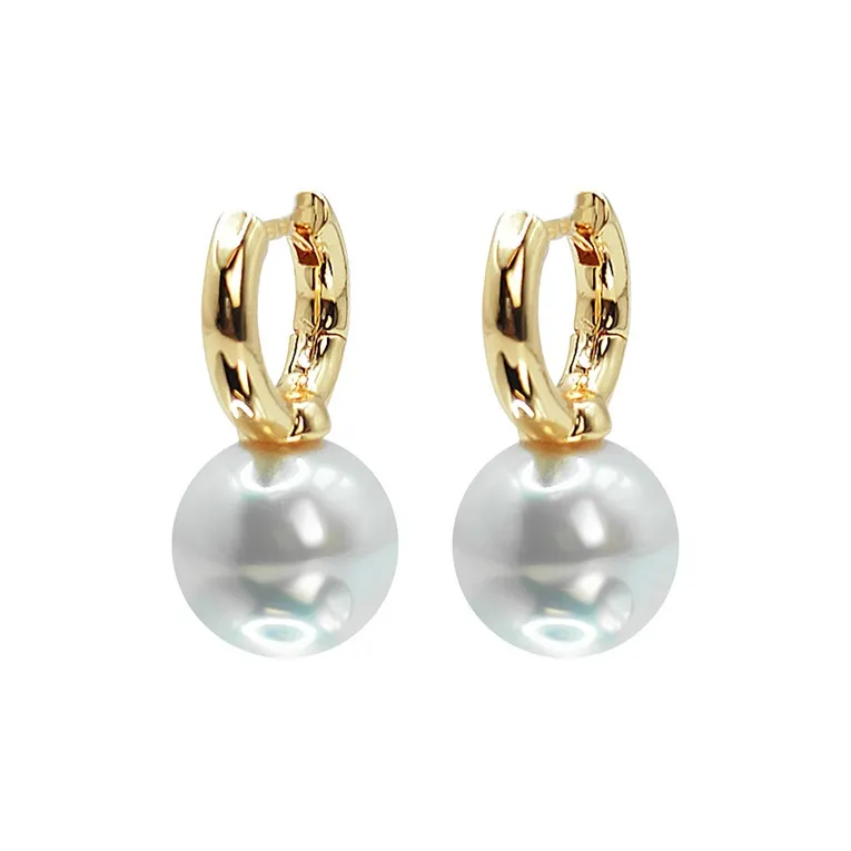 Sanpowa Имитация Жемчужный Медный Серьги Женские