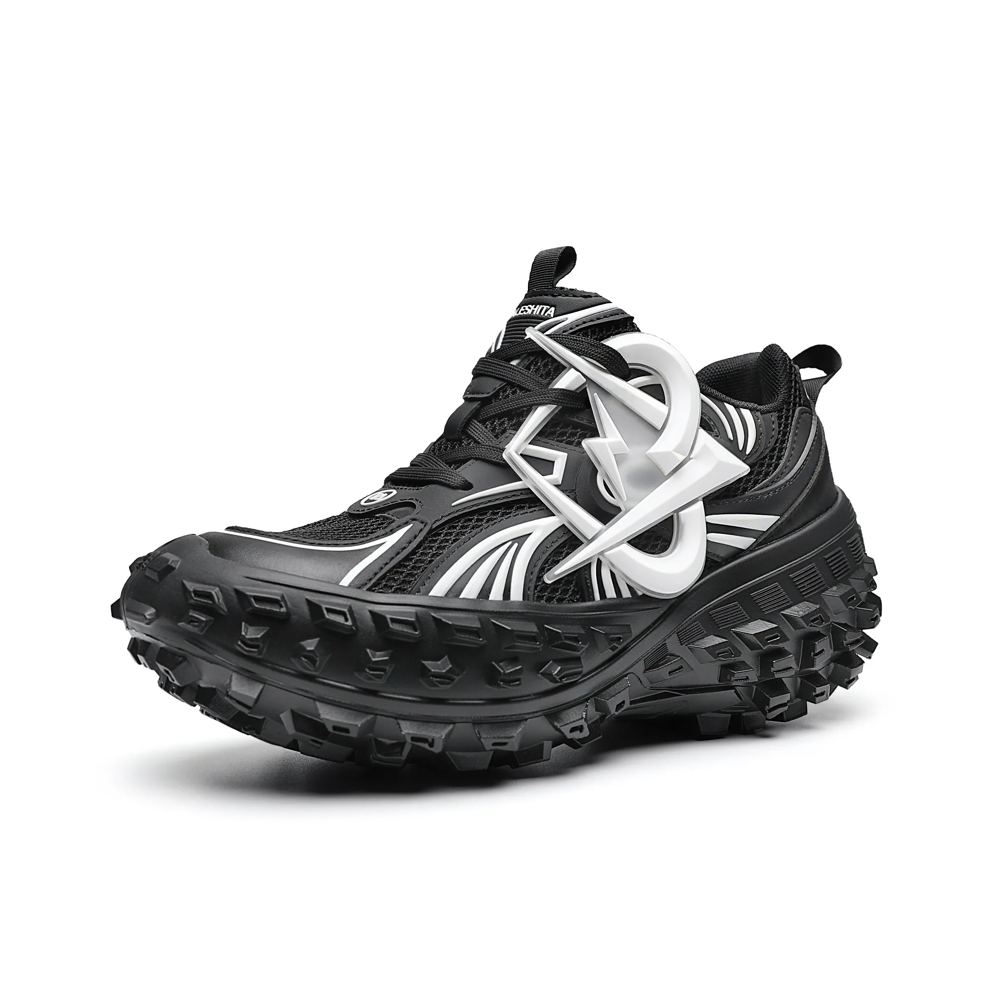 MVA Толстая подошва Низкий топ Черный Унисекс