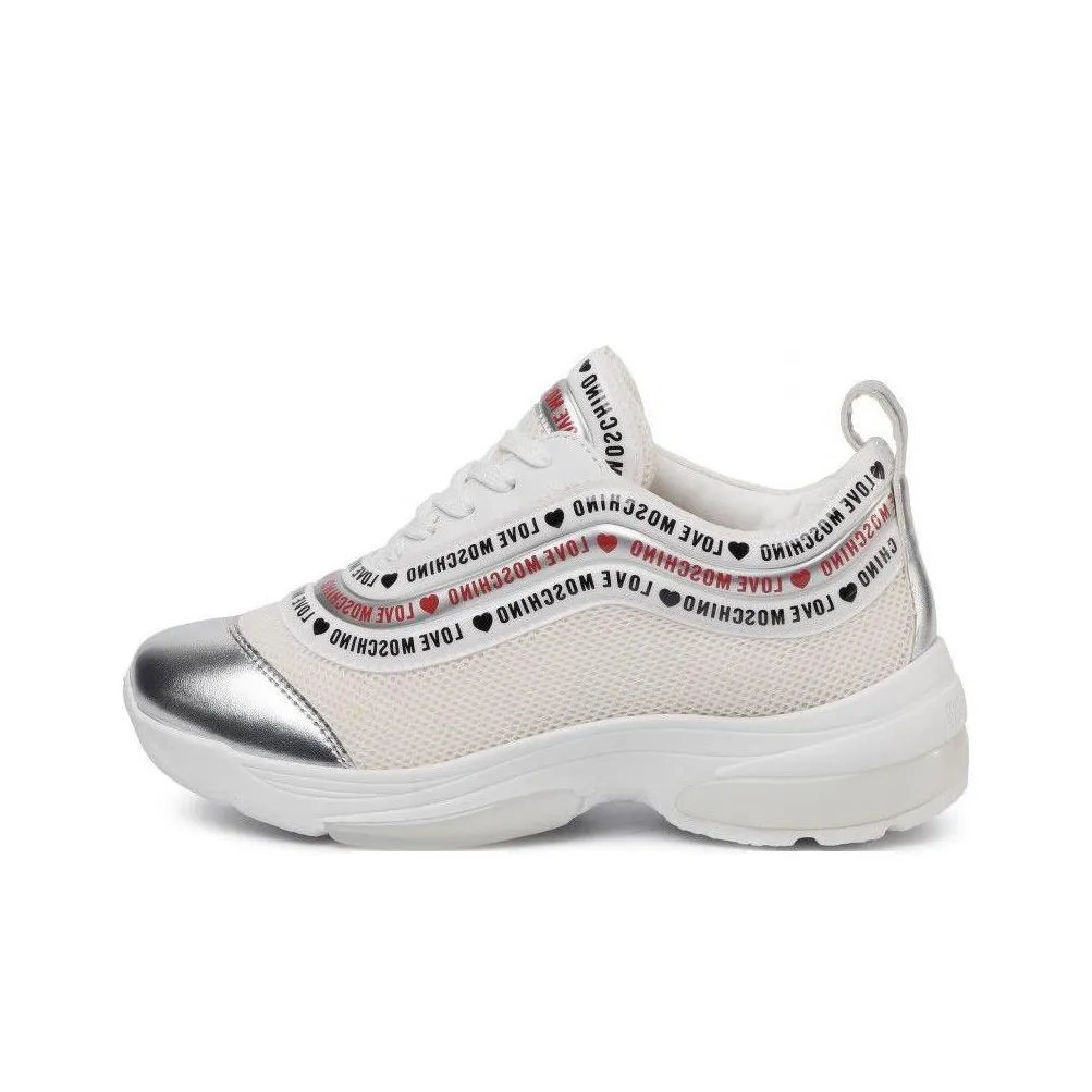 LOVE MOSCHINO Low Top Sports Casual Shoes Women's White