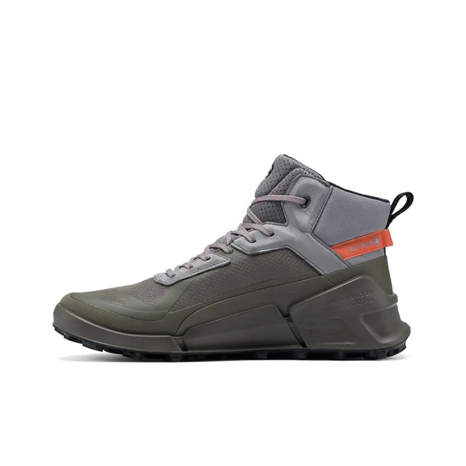 Ecco High Top Sports Casual Shoes Men's Army Green