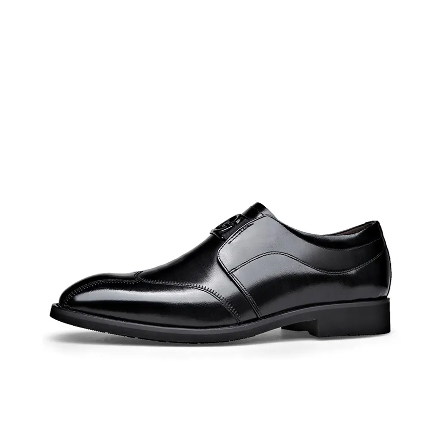Lady's House Dress Shoes Men's Low Top Black/Brown
