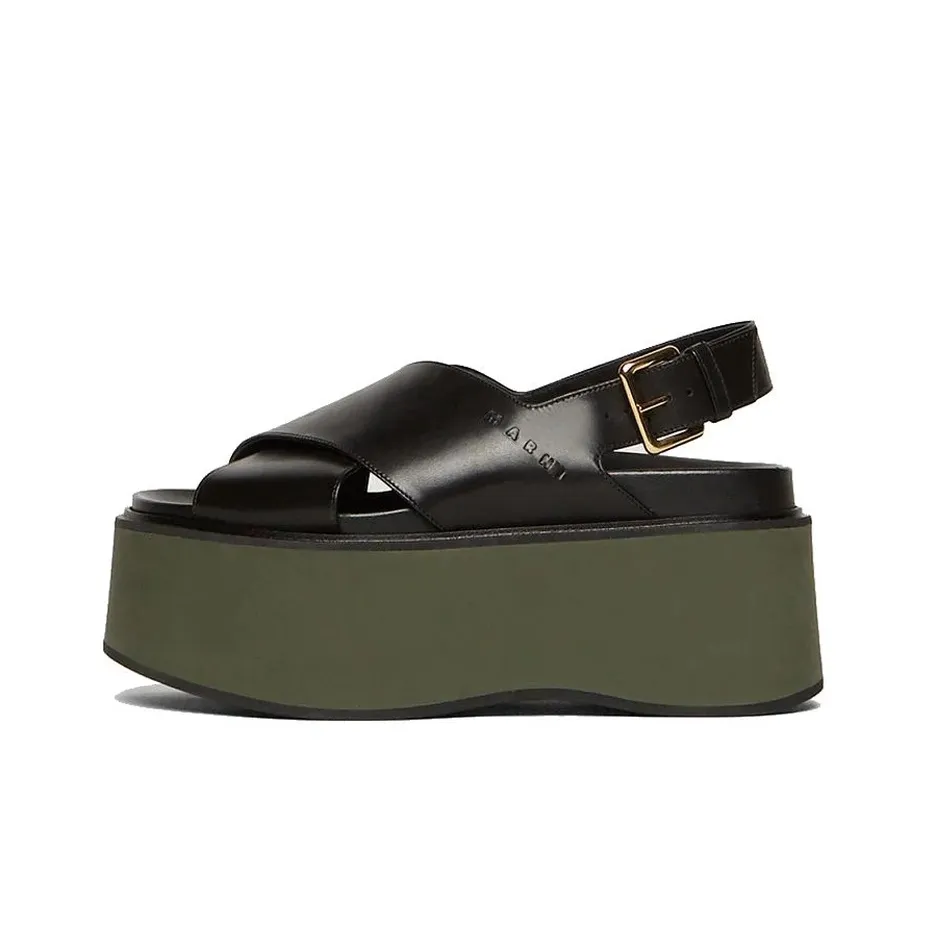 MARNI One-Strap Sandals 9.5cm Women's Black