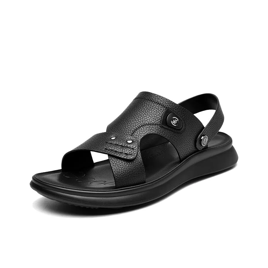 HLA Beach Sandals Men's Black/Brown