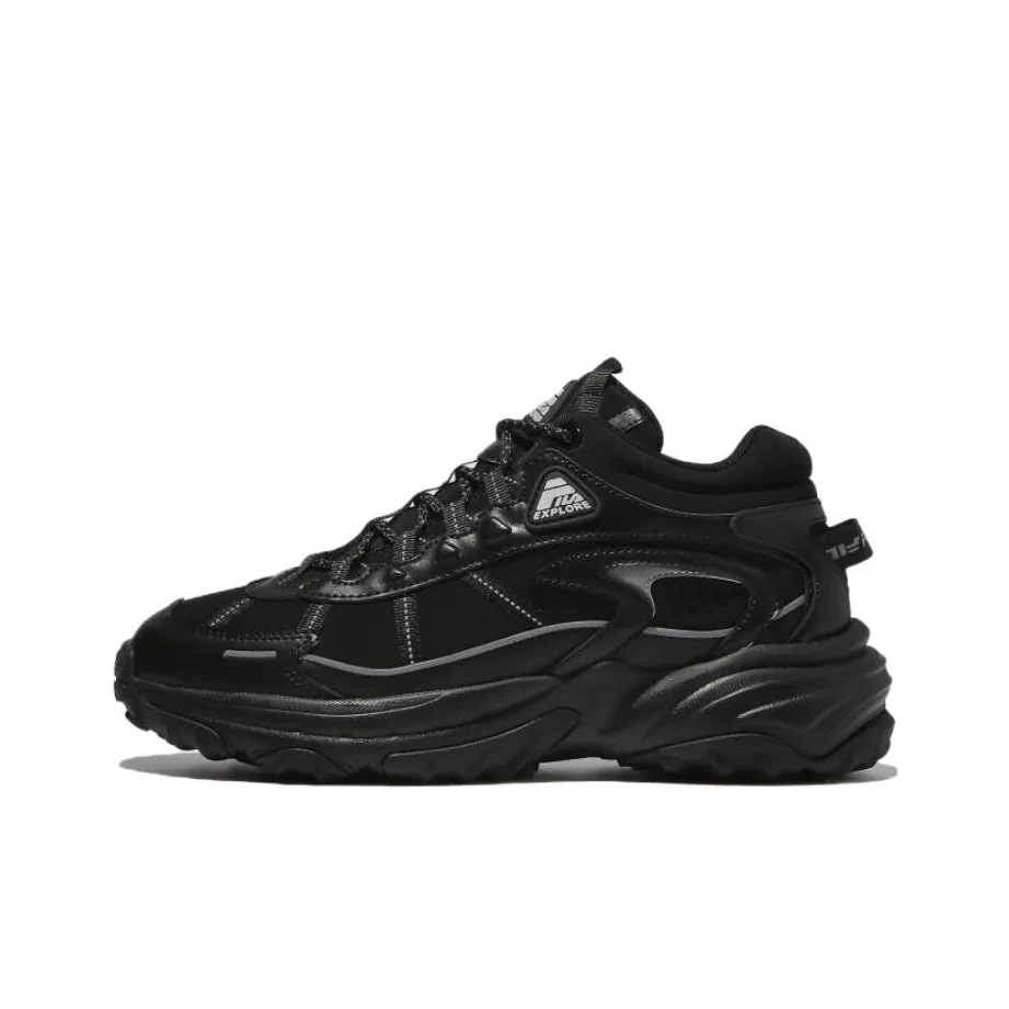 FILA Explorer Rock Blunt Low Топ Casual Unisex Black Korean Style