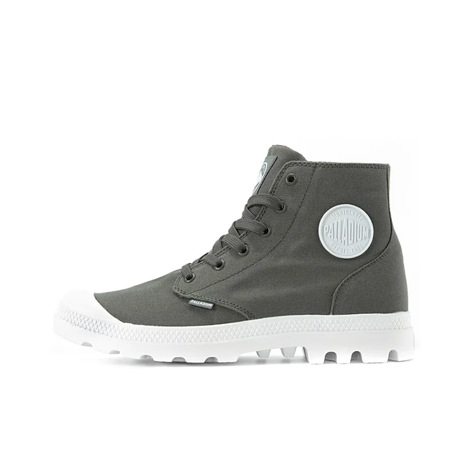 Палладий BLANC Hi Устойчивый к истиранию Дышащие Высокие Кеды Мужские Серый Белый