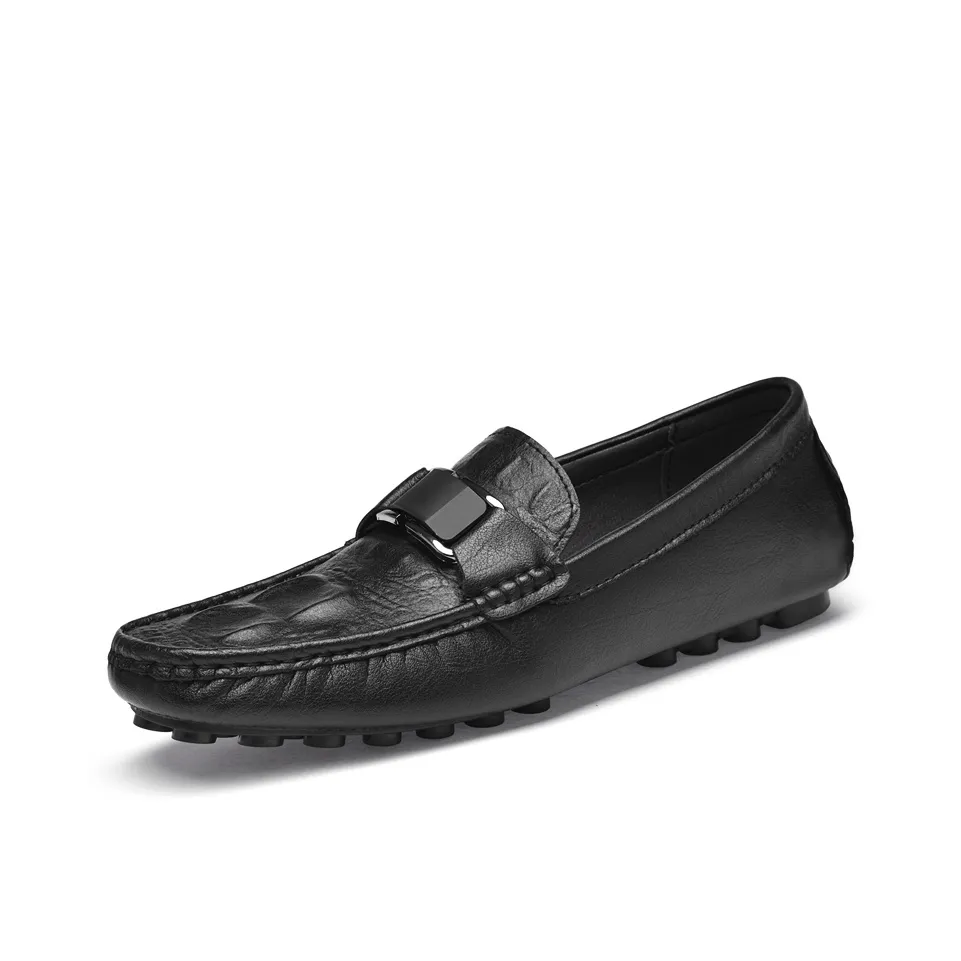 BOLE Gommino Loafers Men's Black/White/Blue/Gray