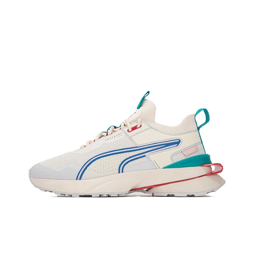 PUMA Pwrframe OP 1 Trail Off Low Топ Кэжуал Унисекс Белый Серый