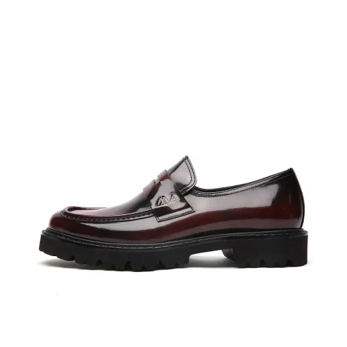 Anthony Miles Мужские повседневные туфли Low Top Бургундский Мужские