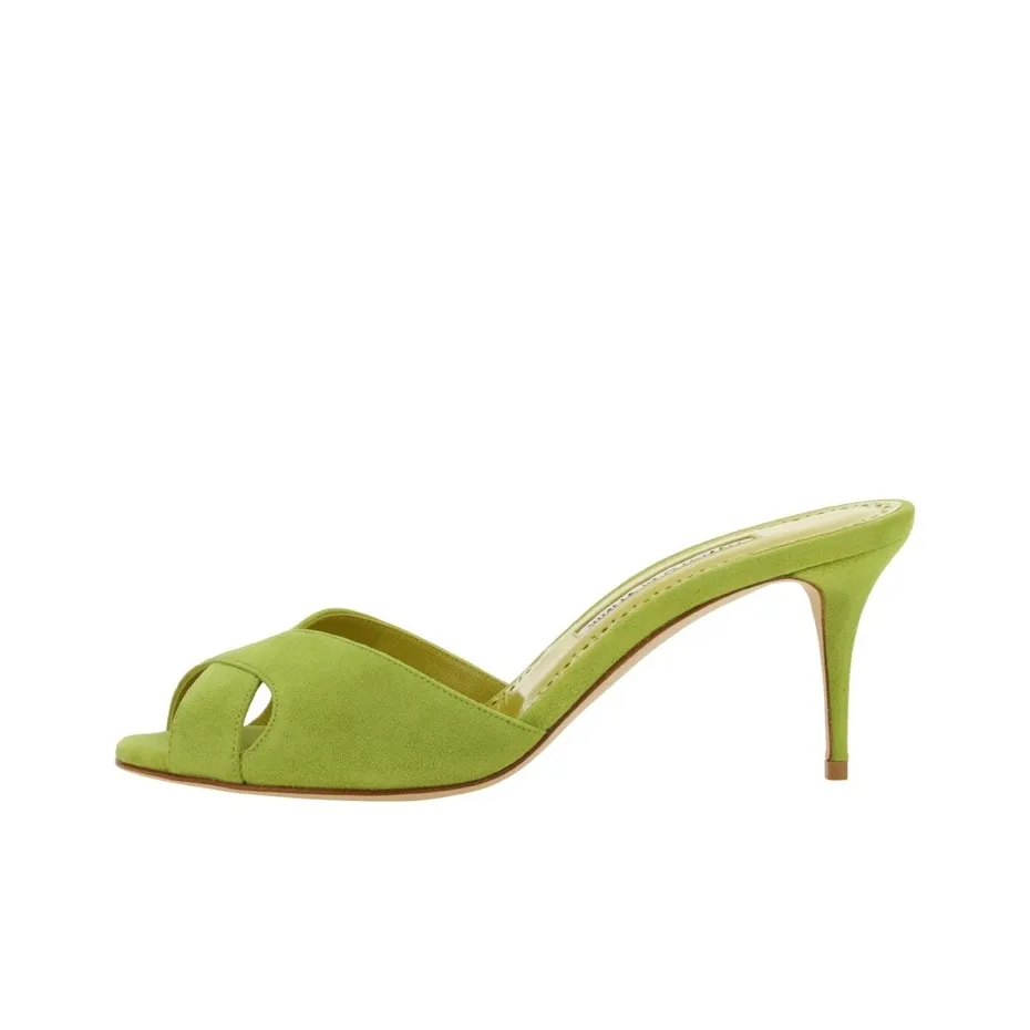 MANOLO BLAHNIK Stylish Sandal Women's Green