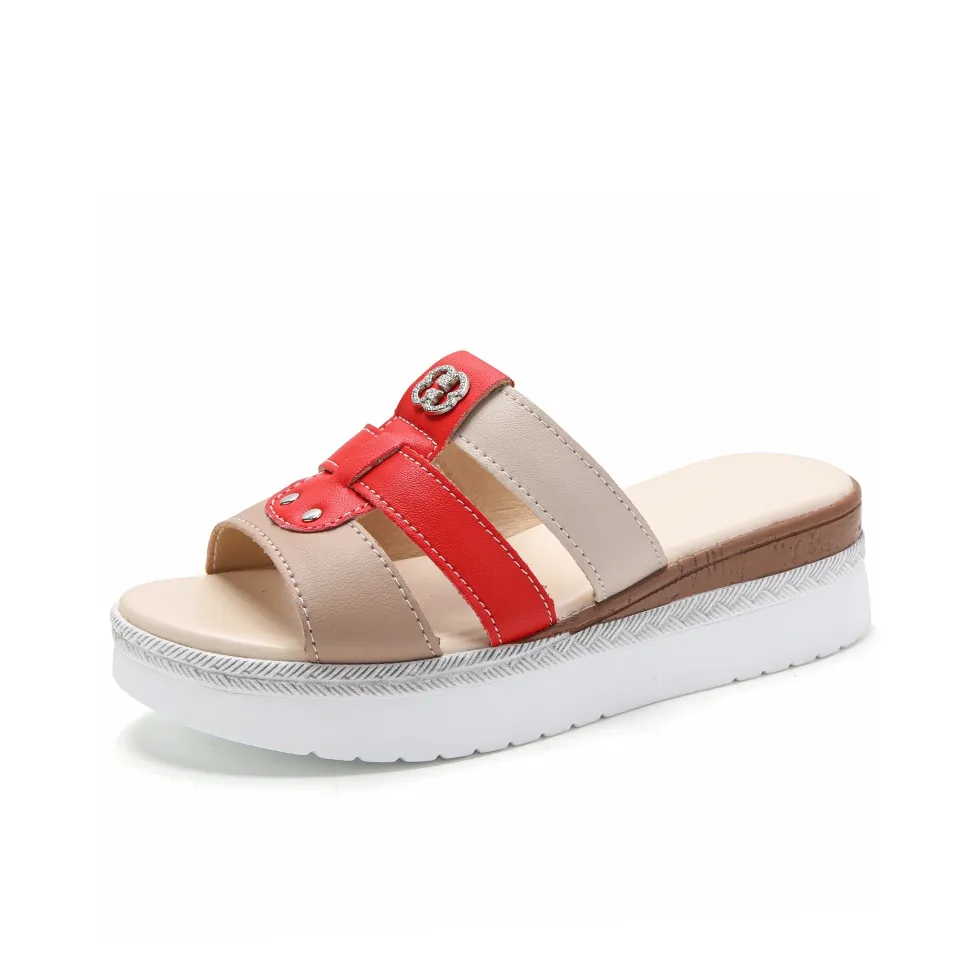 Reivanti Резиновая подошва Slip-resistant Слипоны Женские Red