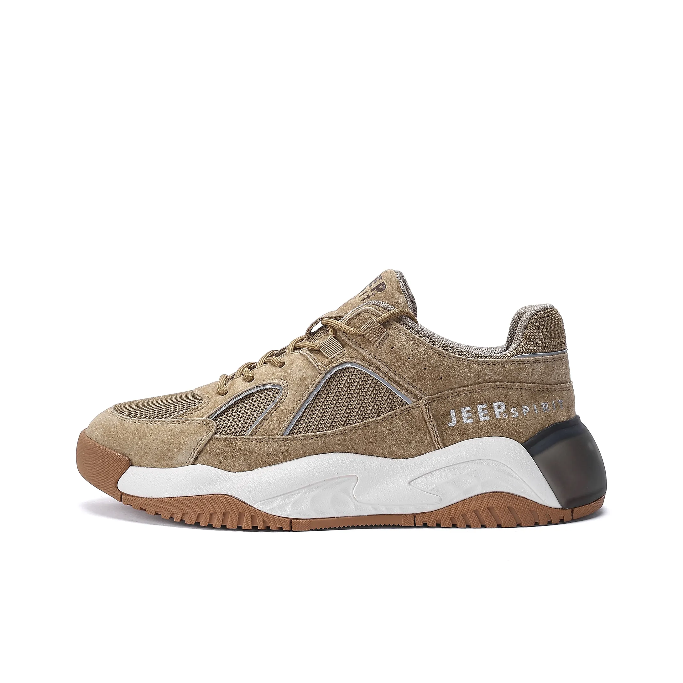 JEEP SPIRIT Дышащий Устойчивый к истиранию Легкий Низкий Топ Кроссовки Мужские Коричневые
