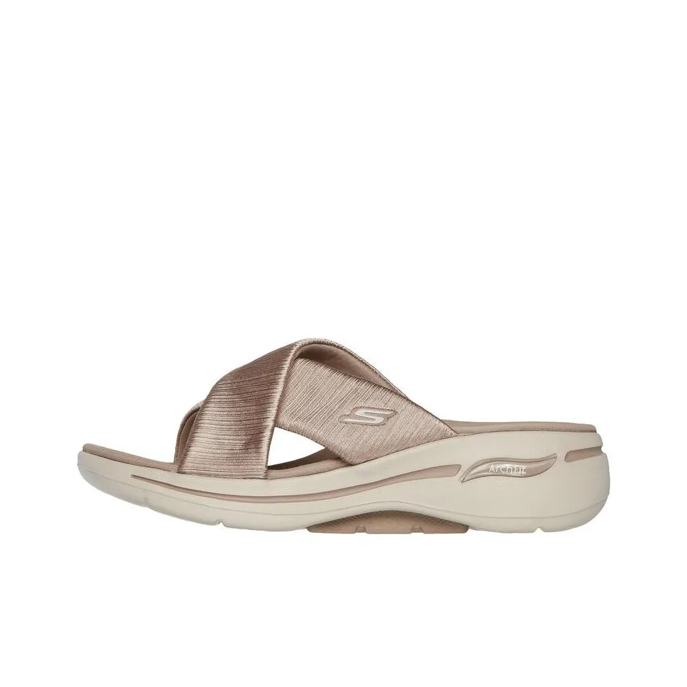 Skechers GO WALK Collection Slide Slippers Women's Umber