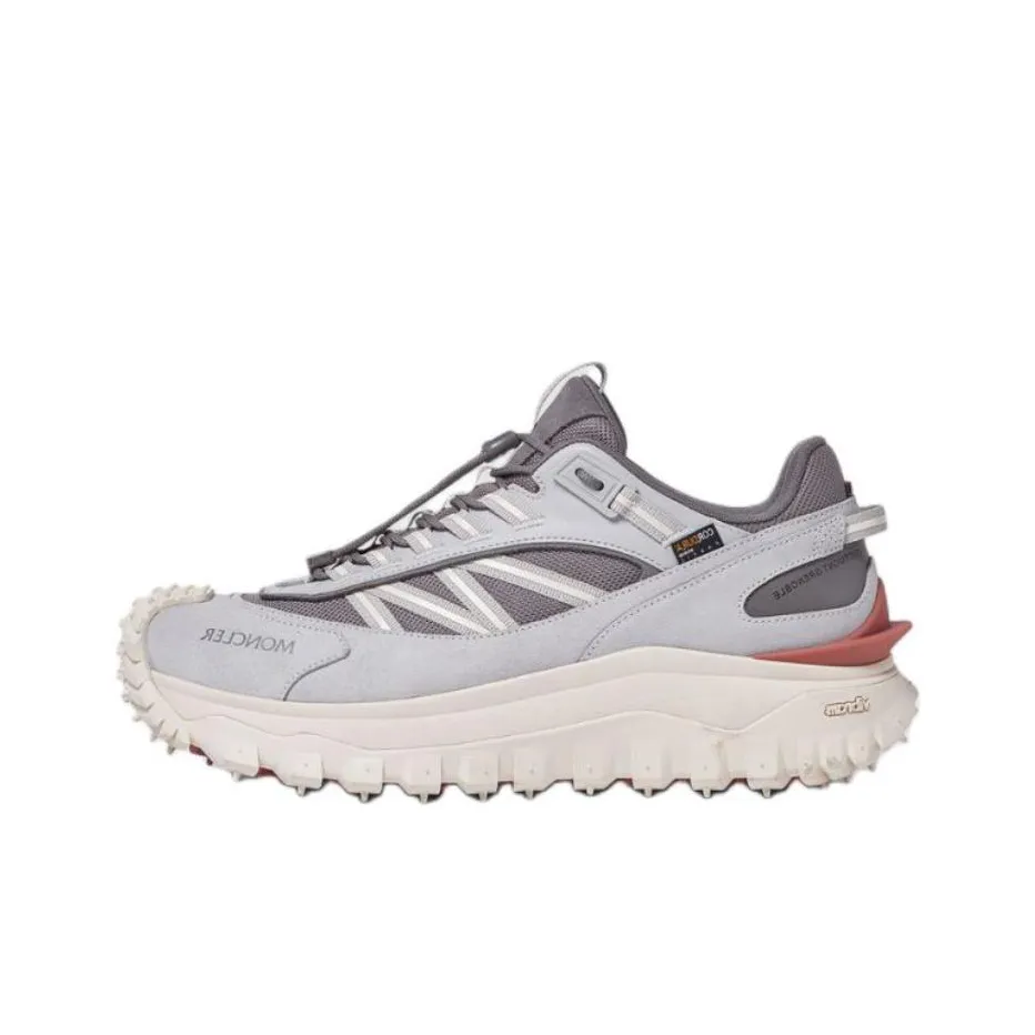 Moncler Trailgrip Casual Shoes Women's Low-Top Gray
