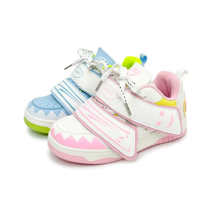 LIANGHUO Slip Resistant Cushioning, Impact Resistant, Balanced, Lightweight Low Top Skateboard Shoes Women's Mismatched