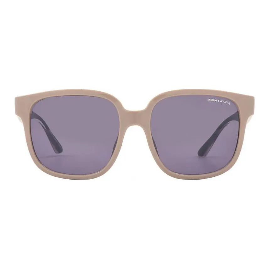ARMANI EXCHANGEAE Plastic Square Sunglasses Women's Brown