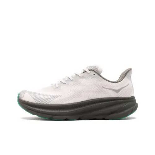 HOKA ONE ONE Clifton 9 Беговые кроссовки Низкие Бело-серые Унисекс