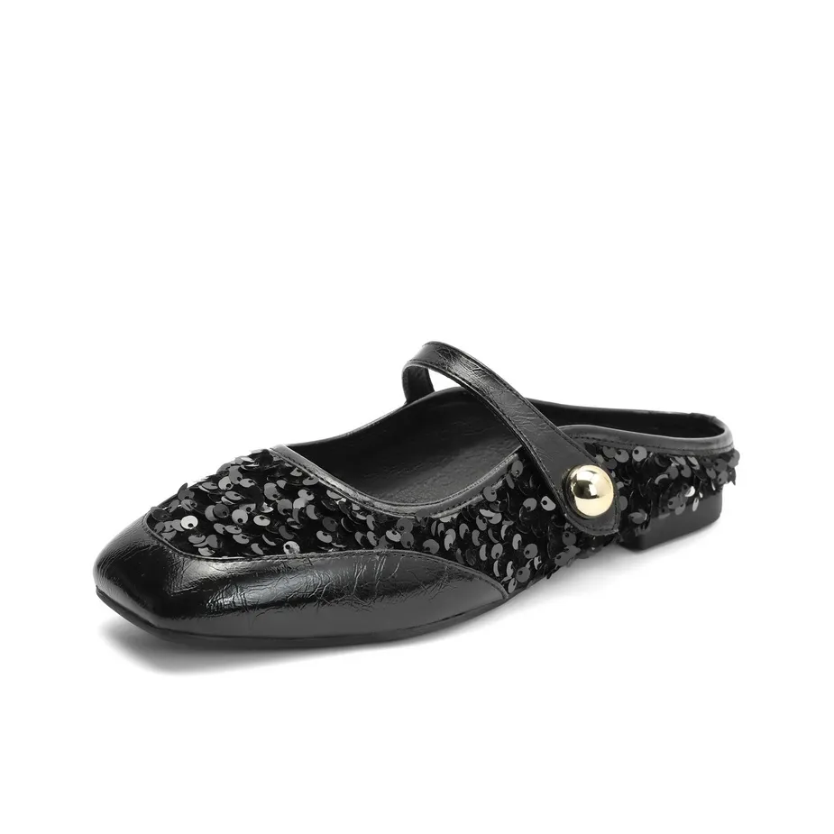 BELLE Блестки Тихий Противоскользящие Домашние тапочки Женские