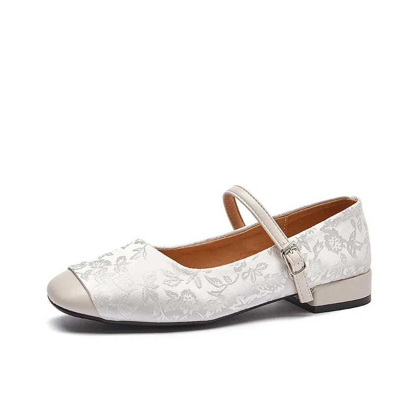 La Chapelle Квадратный каблук Туфли Мэри Джейн Женские