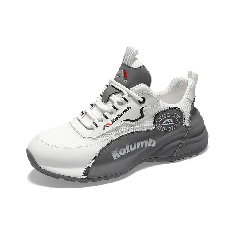 KOLUMB Амортизация Устойчивый к истиранию Водонепроницаемый And Дышащий Низкий Топ Casual Мужской Белый Серый