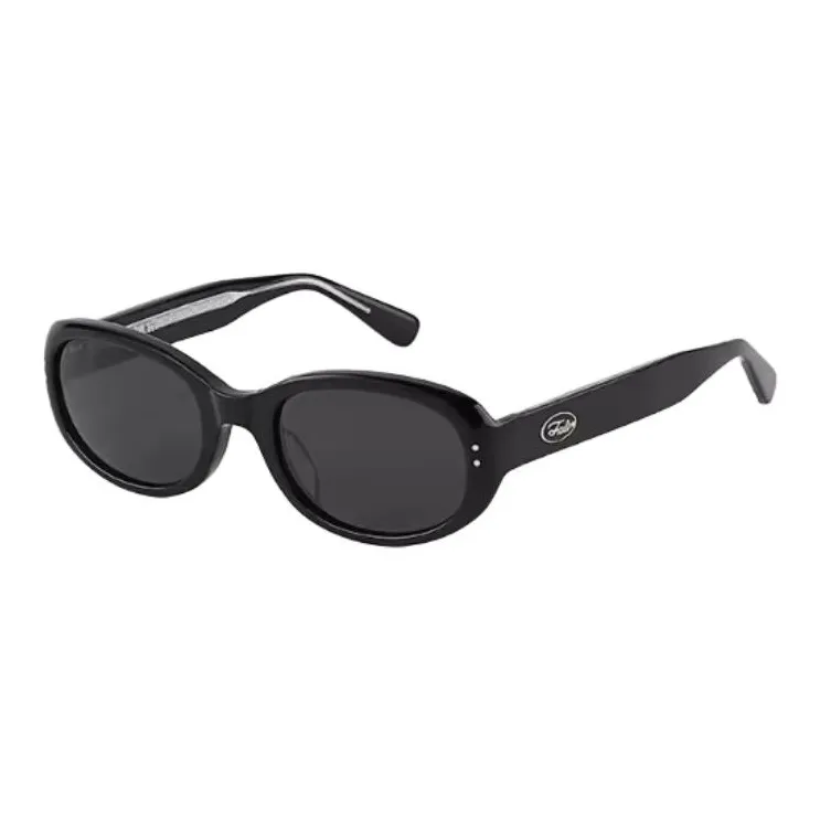 Fakeme Пластиковая оправа круглые солнцезащитные очки унисекс черный