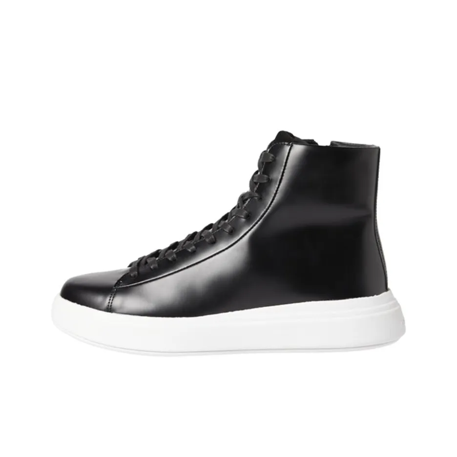 CALVIN KLEIN High Top Skateboard Shoes Men's Black