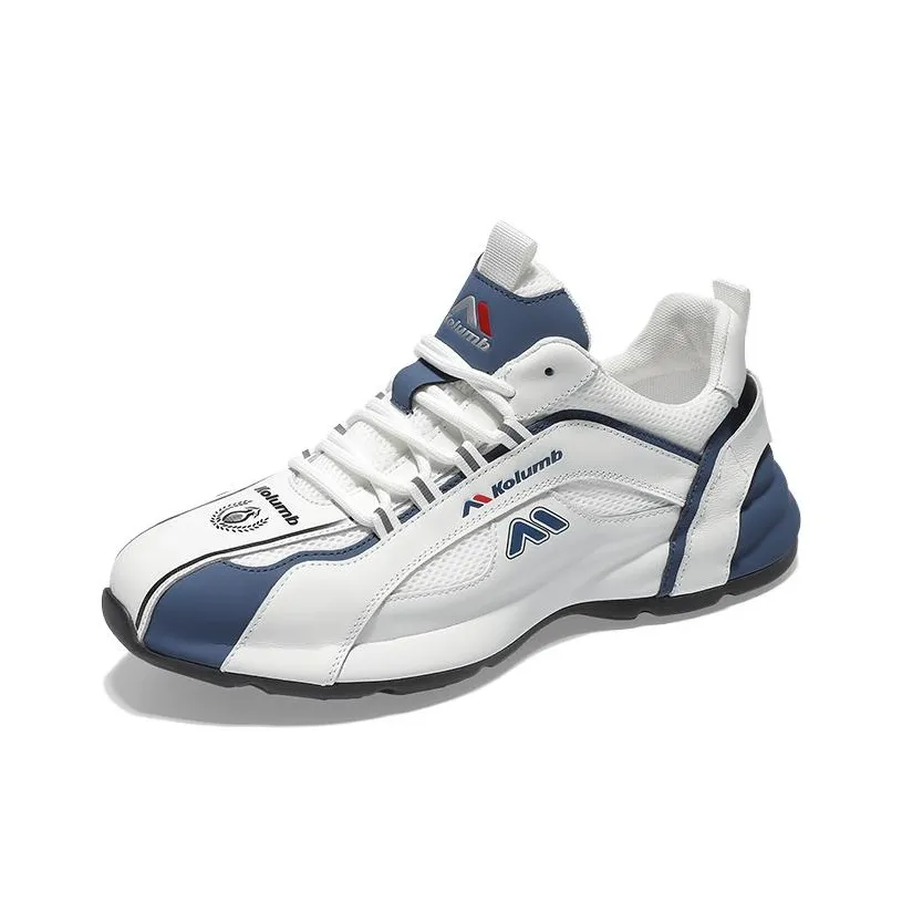 KOLUMB Противоскользящий и Дышащий Низкий Топ Casual Мужской Белый Синий