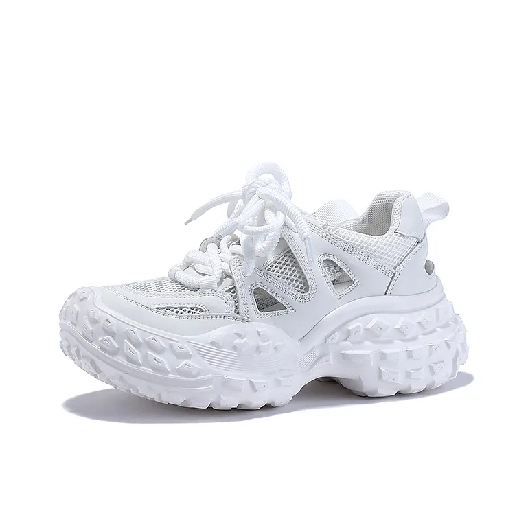 SELAIYA Slip Resistant, Breathable, Height Increasing Low Top Chunky Sneakers Women's