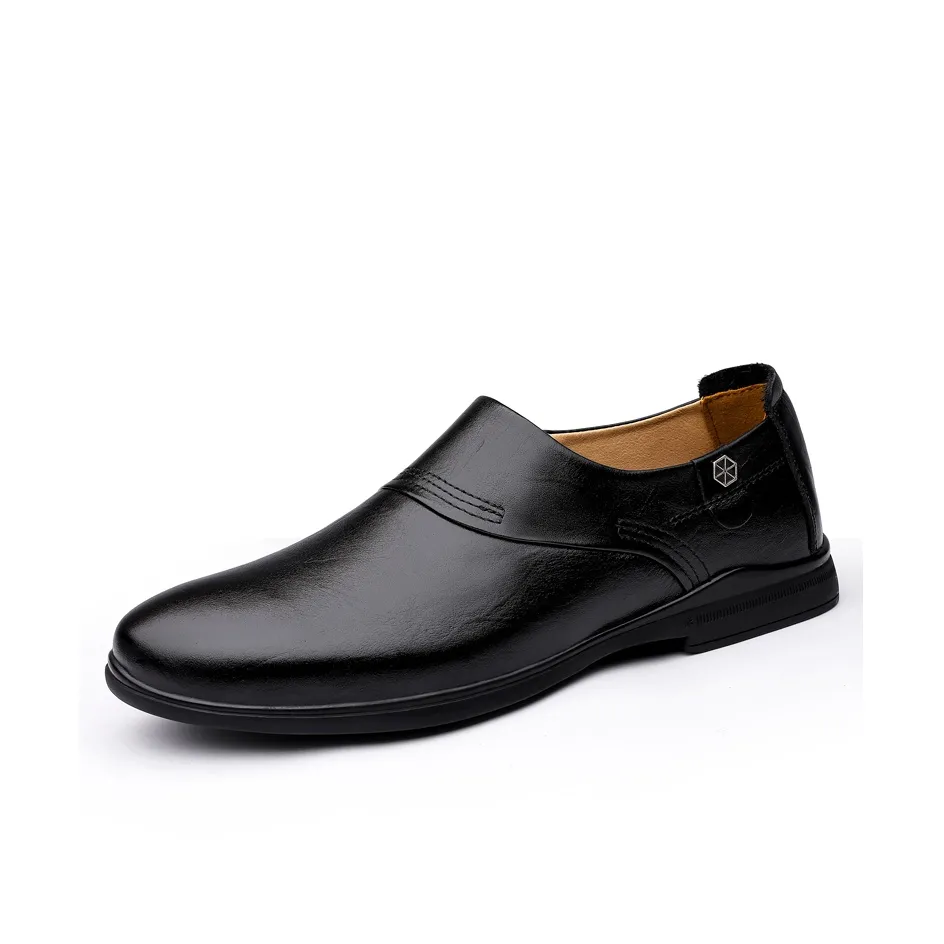 LAORENTOU Dress Shoes Men's Low Top Black/Brown