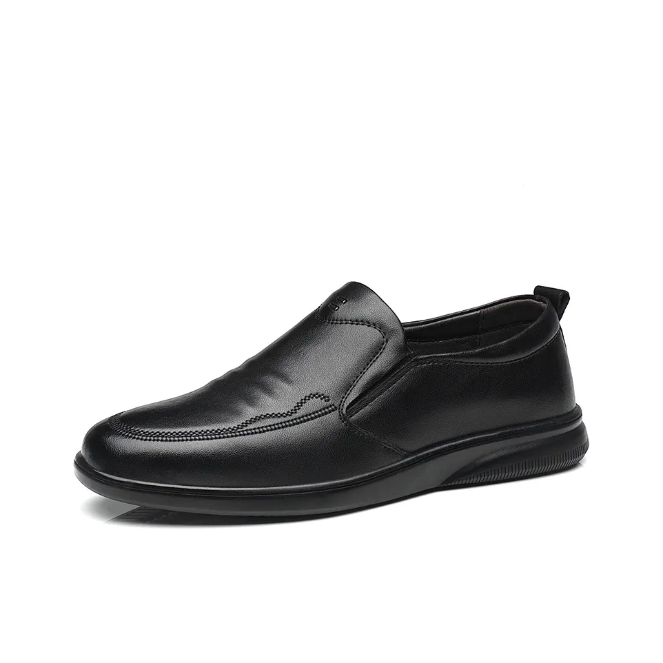 Van can be 8 ° degrees Повседневные кожаные туфли Низкий топ Черный мужской