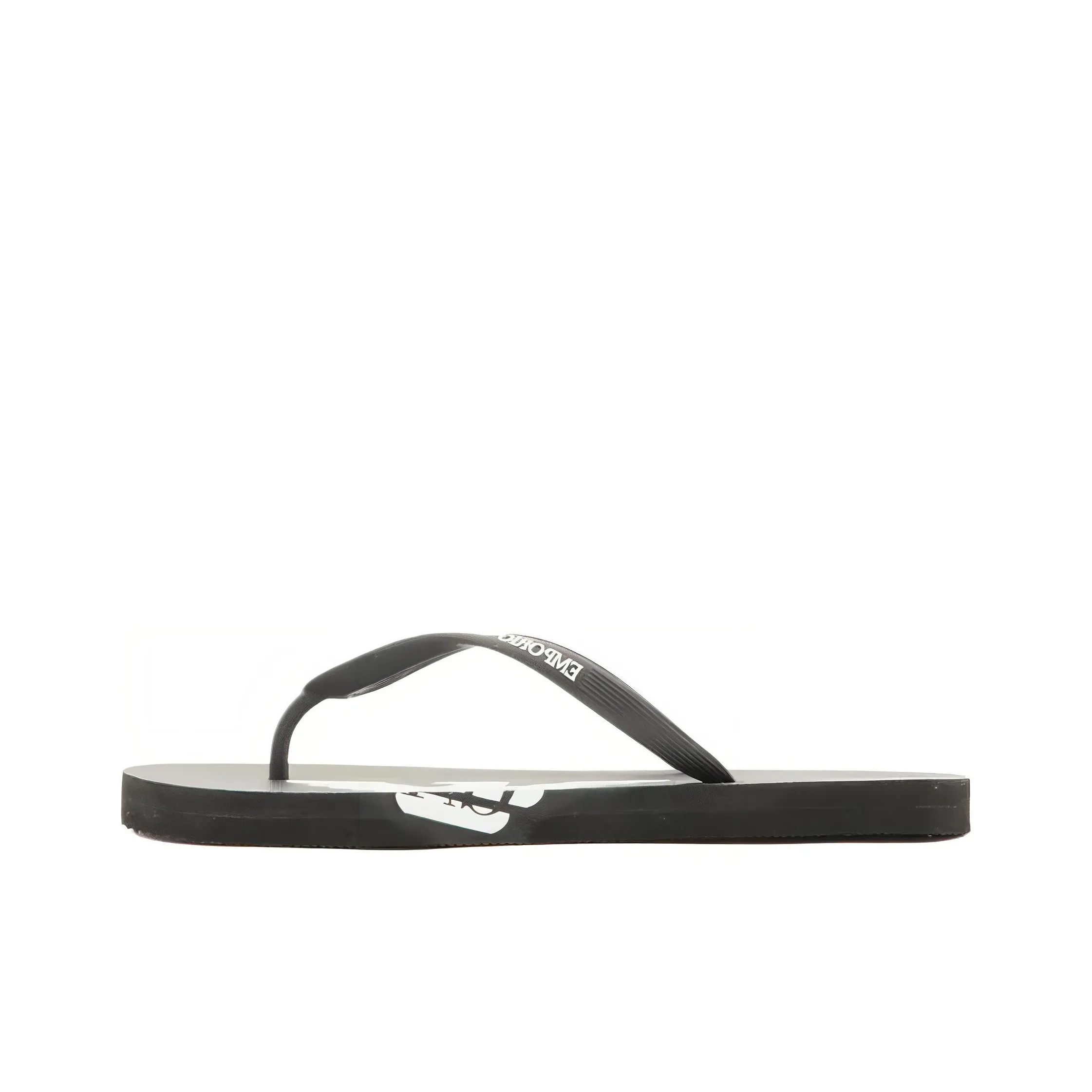 EMPORIO ARMANI Резина Подошва Шлепанцы Унисекс Черный