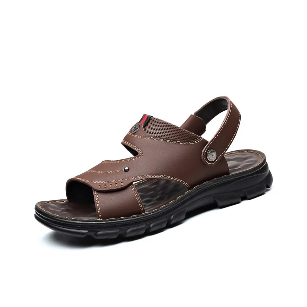 Sonno Beach Sandals Men's Brown/Black/Yellow