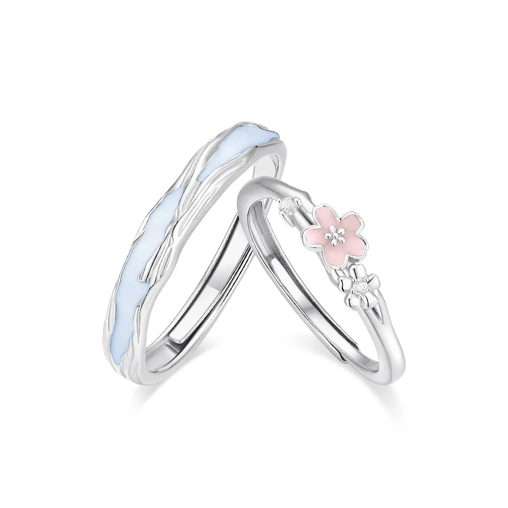 KADER 925 Sterling Silver Rings Unisex Glow in The Dark Color, Box