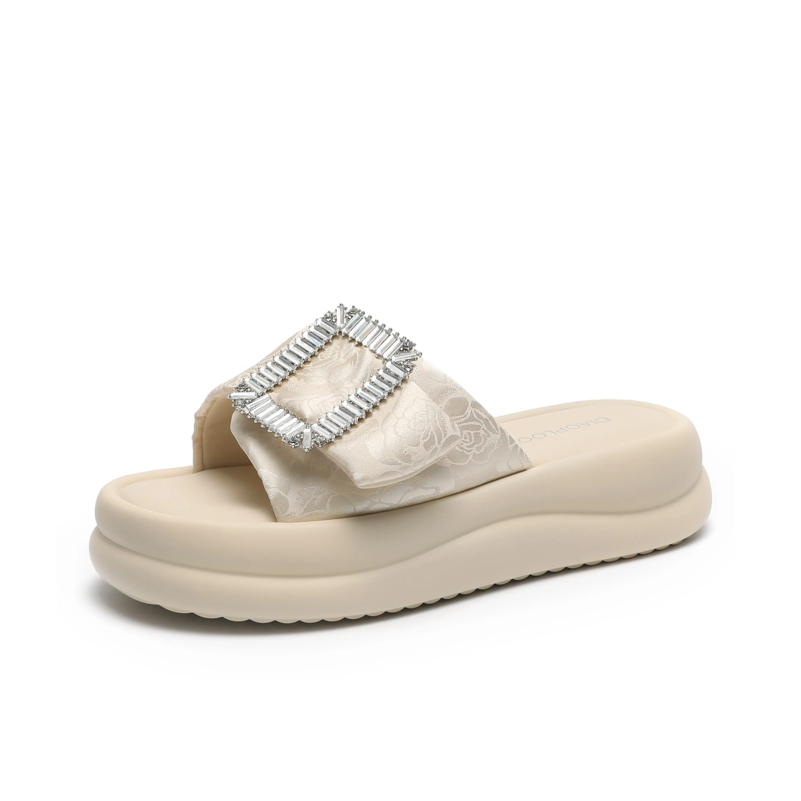 O.L Slide Slippers Women's Champagne, Black Beige, Black