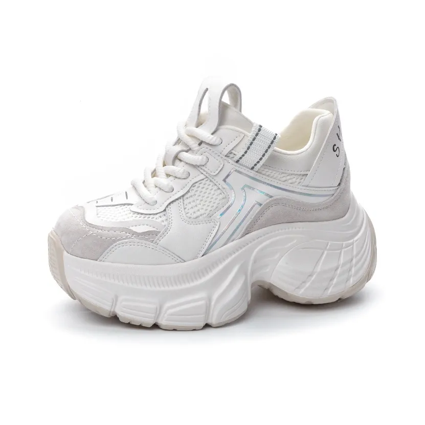Shoe Cabinet Floral Language Low-Top Chunky Sneakers Women's