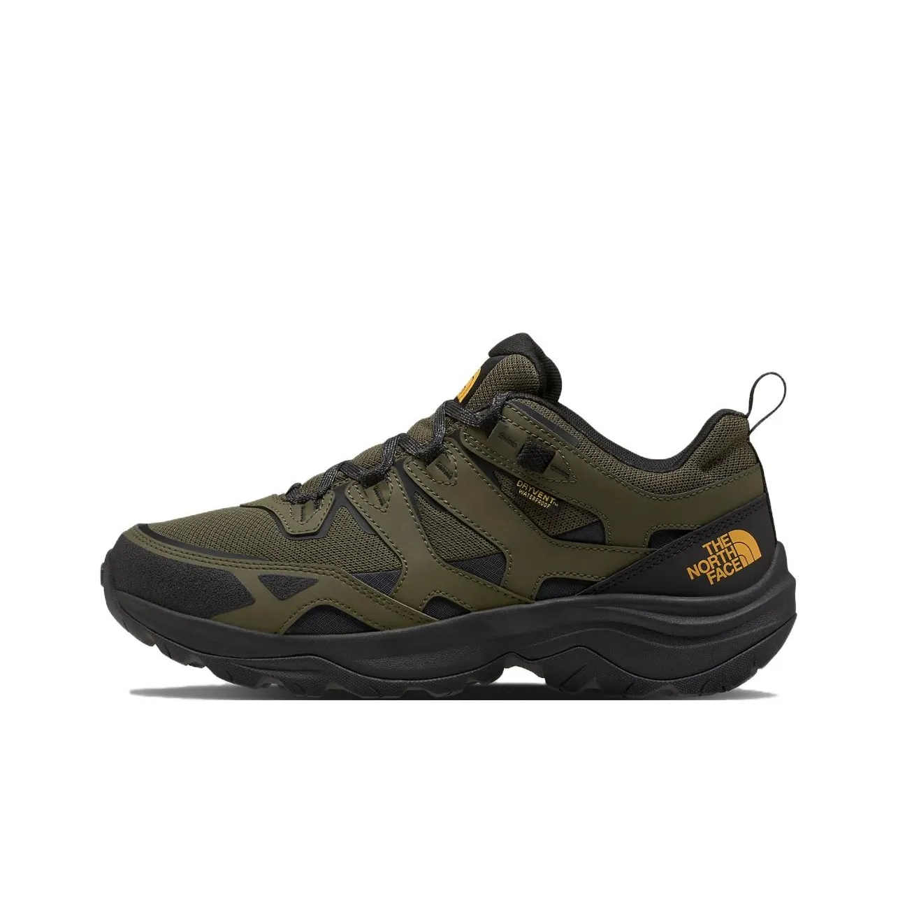 THE NORTH FACE HEDGEHOG 3 Slip Resistant, Abrasion Resistant, Waterproof Low Top Hiking Shoes Men's Green Black